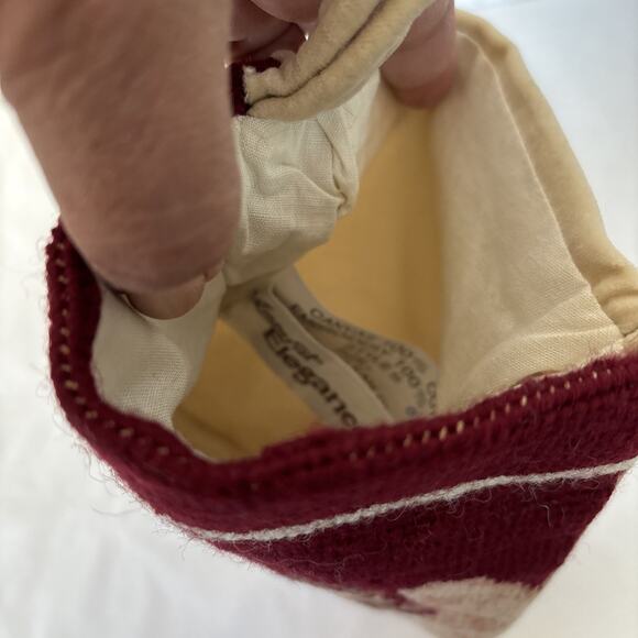 2 Imperial Elegance Vintage Needlepoint Christmas Stockings Angels Velvet - Picture 11 of 12